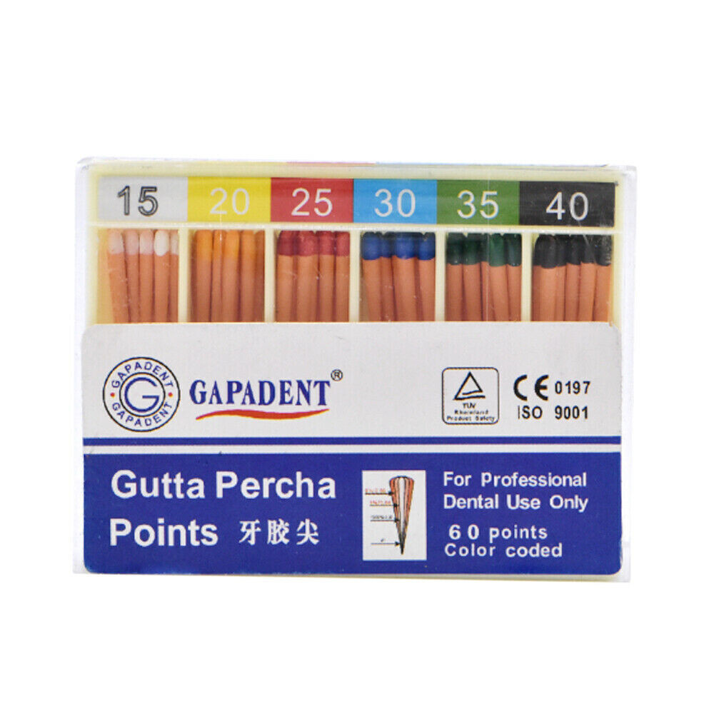 Dental GAPADENT Endodontic Gutta Percha Taper 0.02/0.04/0.06/F1-F3 For Choose