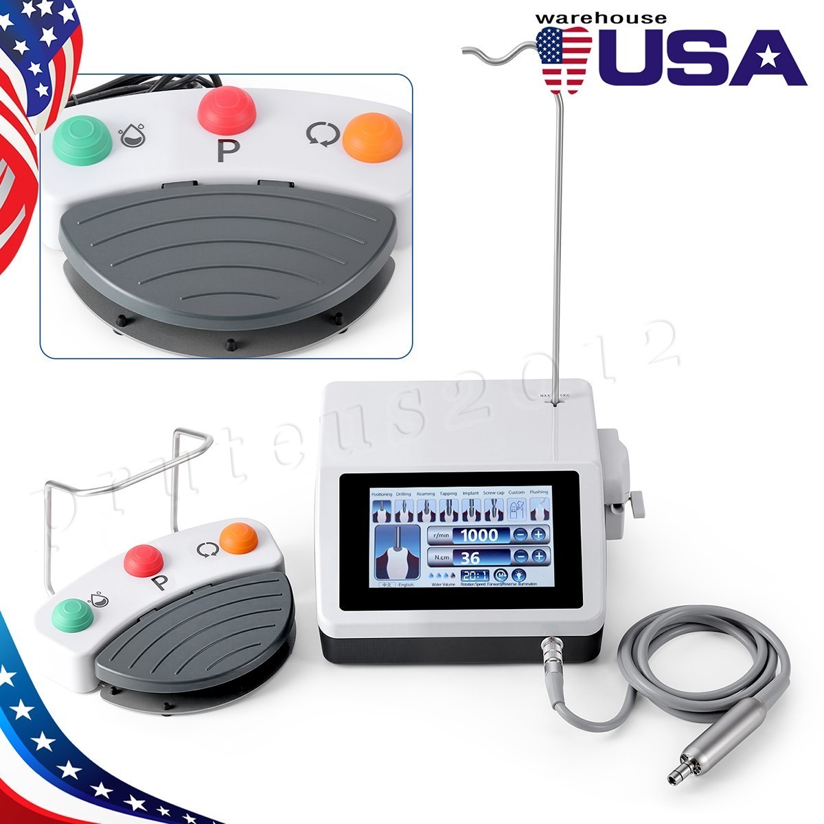 Dental Implant System Motor Surgical Brushless Motor+20:1 LED Handpiece YBB