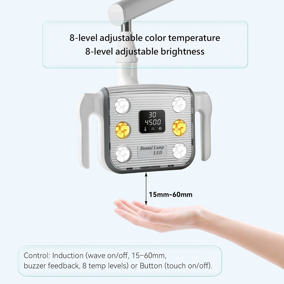 15W Dental 6 LED Lamp Oral Light Lamp For Unit Chair 8-level adjustable