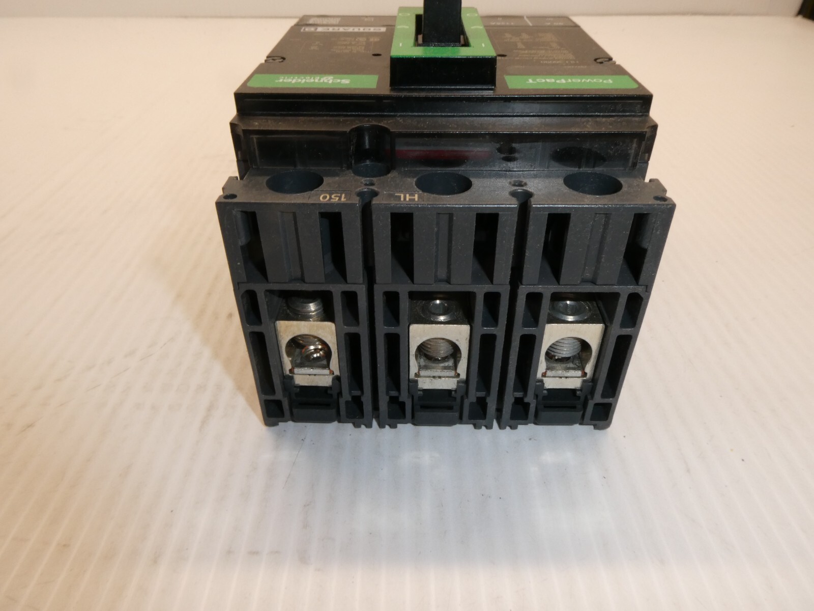 Schneider HLL36090 PowerPacT H 90A, 3 pole, 600VAC, 50kA, lugs, thermal magnetic