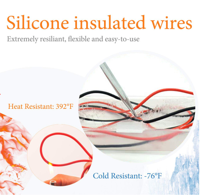 Kit de cables de prueba de silicona suave para electricistas CAT III 1000V y CAT