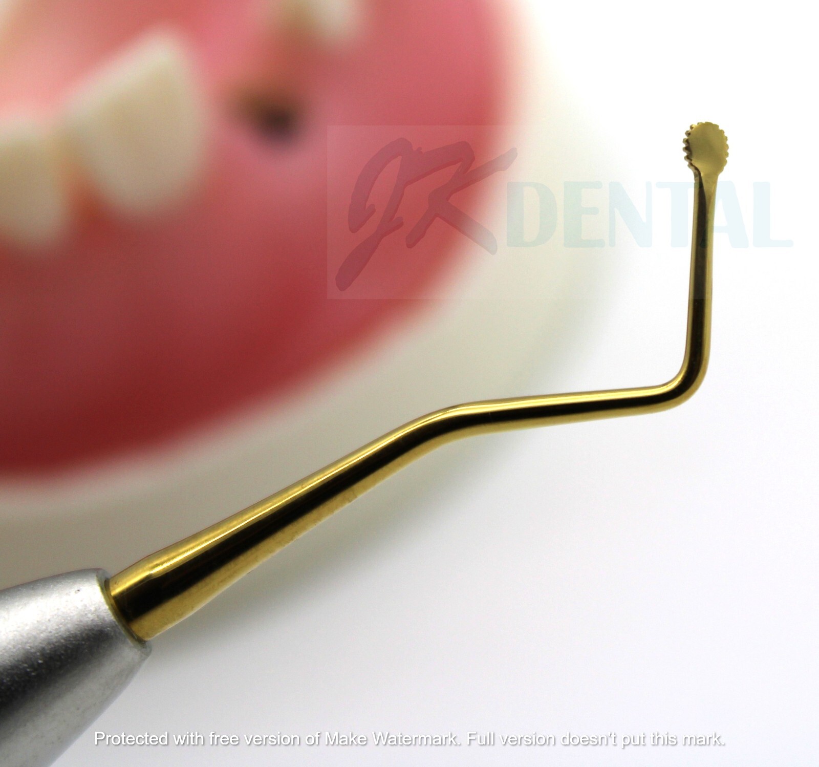 5pcs. Dental Gingival Code Packers GCPYD1 Serrated Gold Tip Set of 5