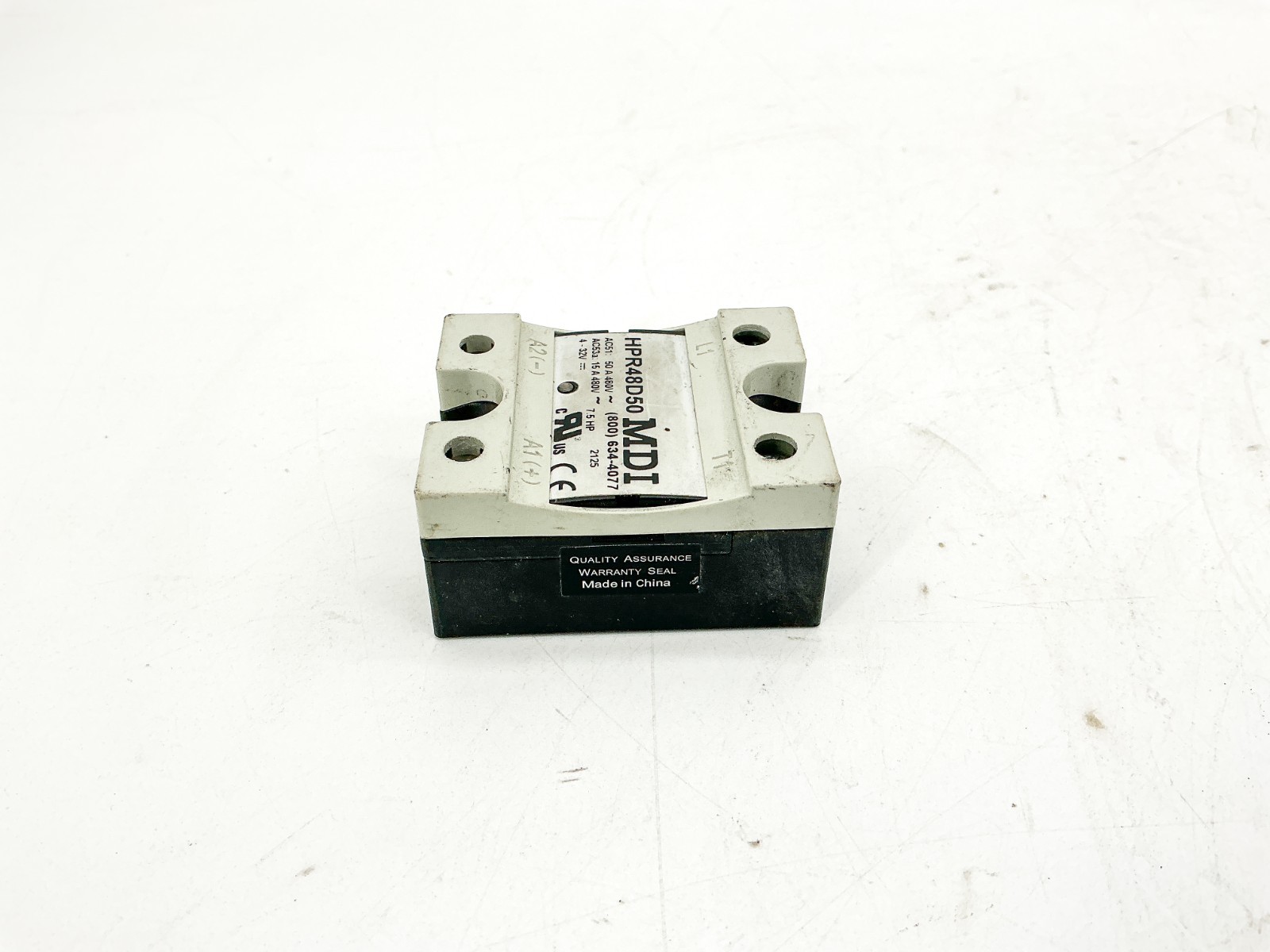 MDI HPR48D50 Single State Relay 480VAC Output 4-32VDC Control