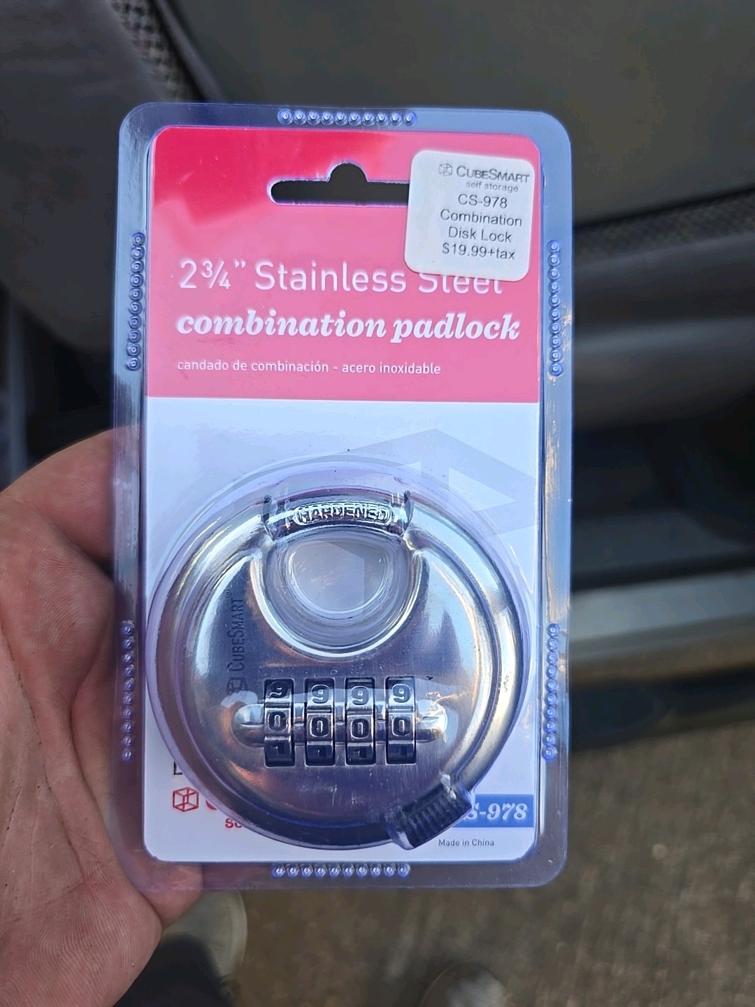 Cubesmart 2 3/4″ Combo Lock Nib Cs-978