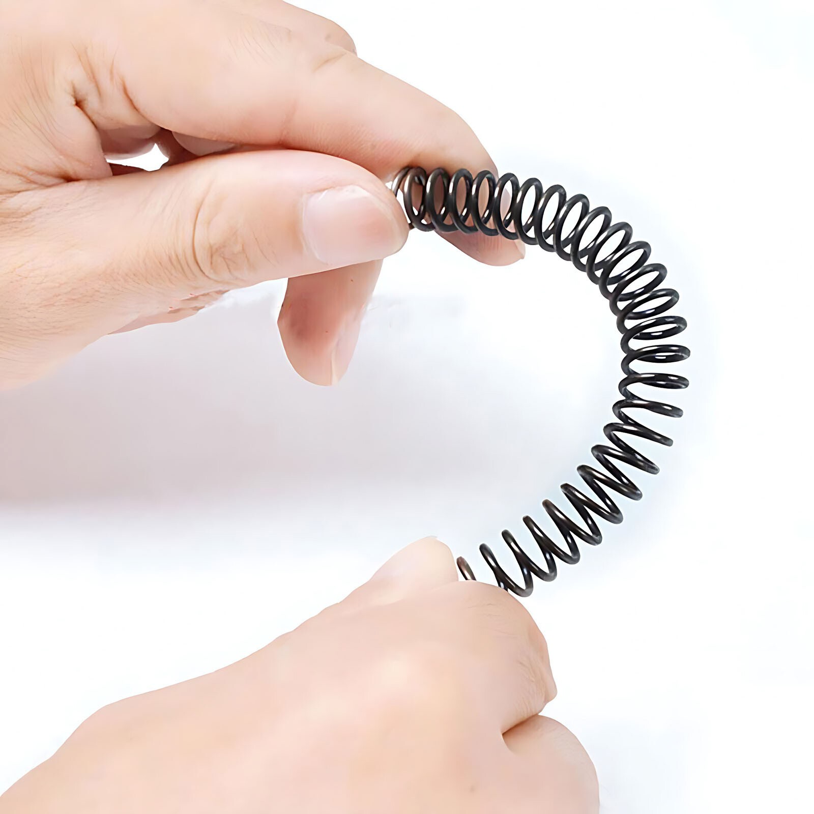 0.3-6mm Wire Dia Black Spring Steel Compression Spring Length 305mm Small Spring