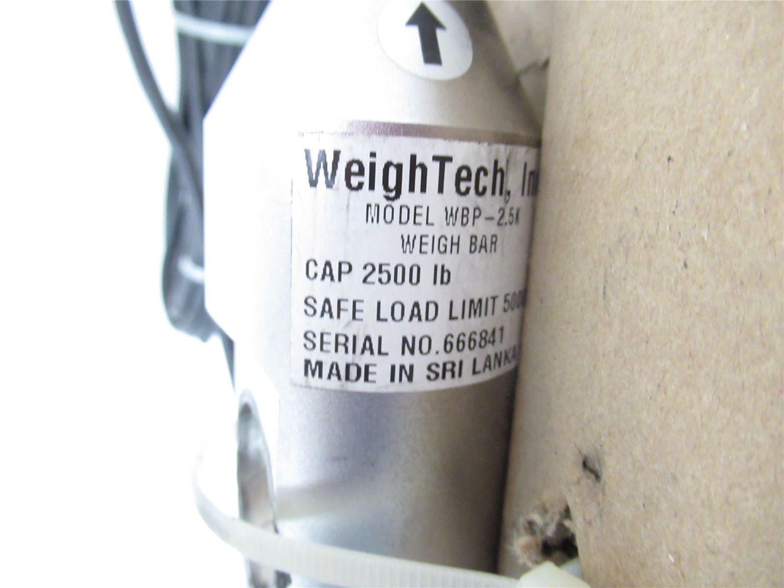 243690 New-No Box; Weightech WBP-2.50K Load Cell 2500 LB