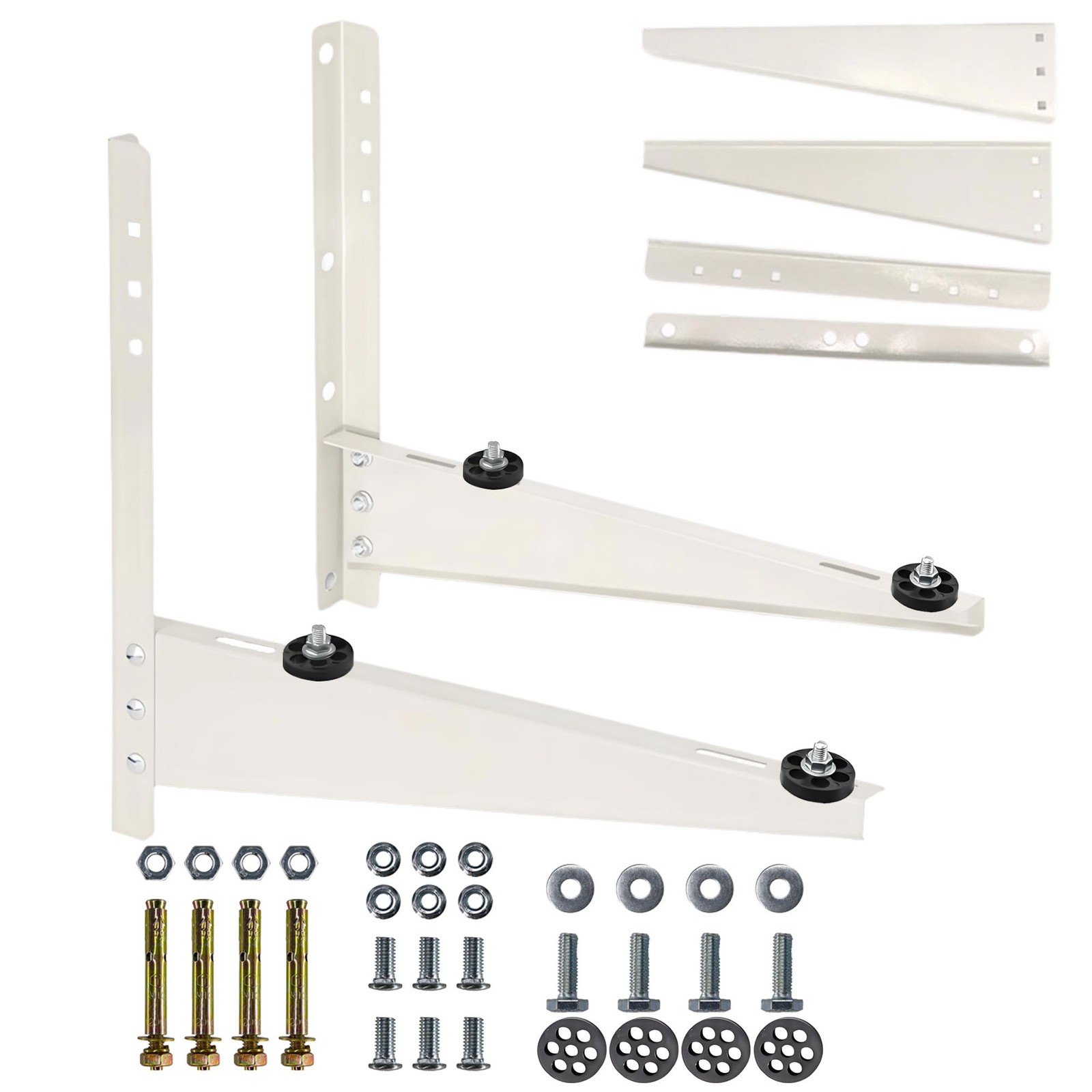 COUWELL Mini Split Wall Mounting Bracket for 14.96″ x 17.72″, White