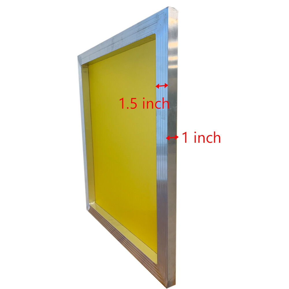 USA – Aluminum Silk Screen Frame – 230 Yellow Mesh 23″ x 31″ – 6pcs