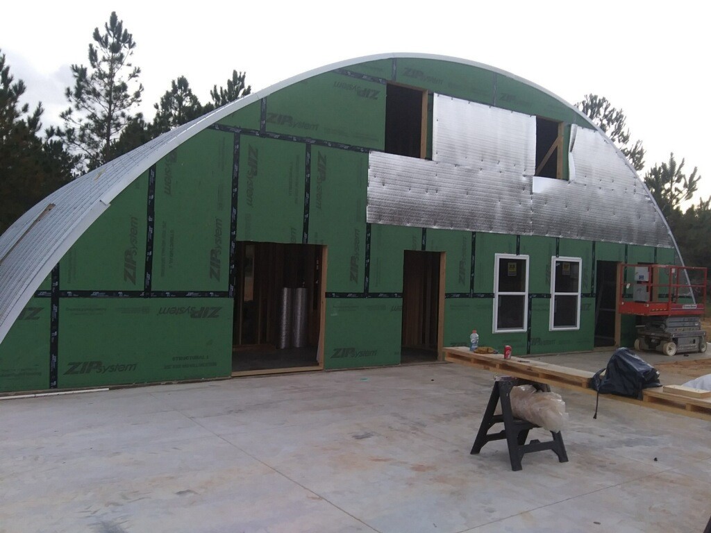 50x35x19 DuroSPAN Steel Building DIY Quonset Home Cabin Kit Open Ends