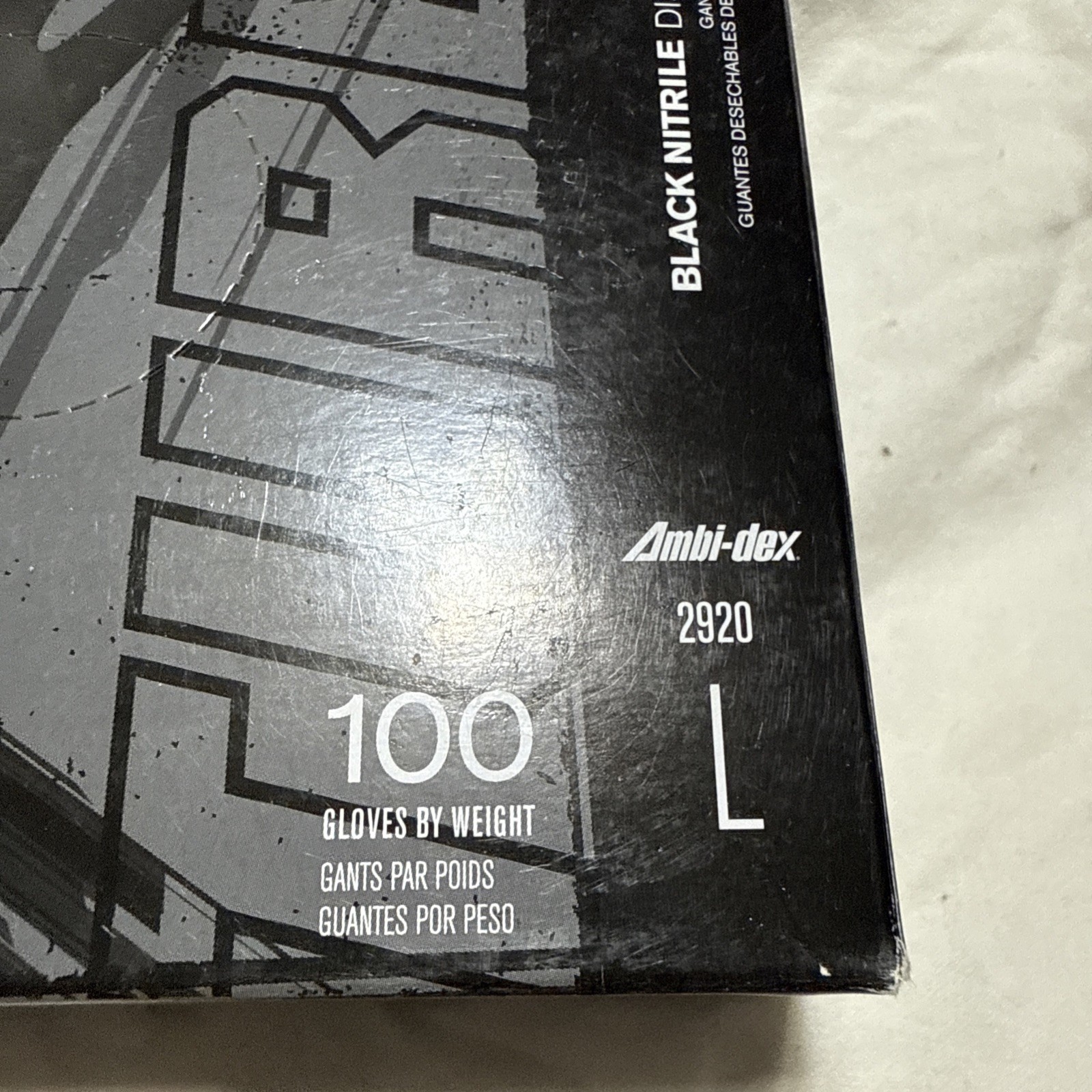 Black Ambidextrous Nitrile 5 Mil Gloves (1 Box Of 100 Gloves)