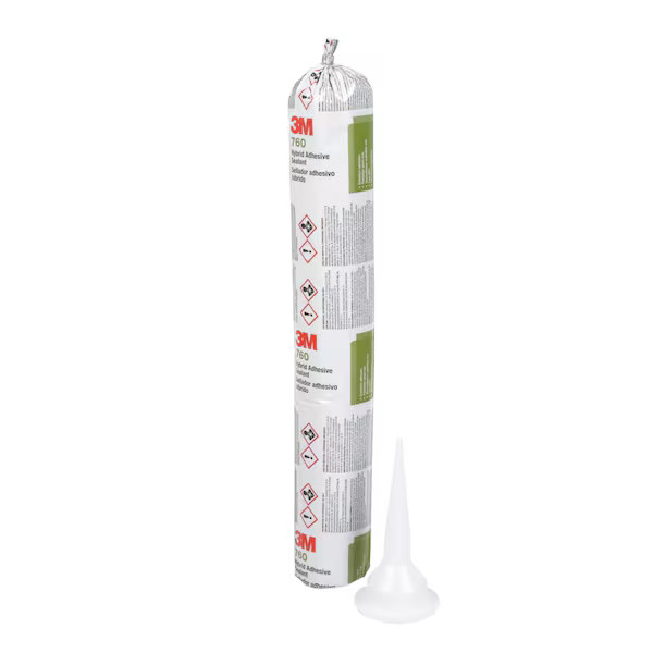 3m Polymer Adhesive Sealant, 20 oz, Sausage Pack, White, Polymer Base, 760 UV