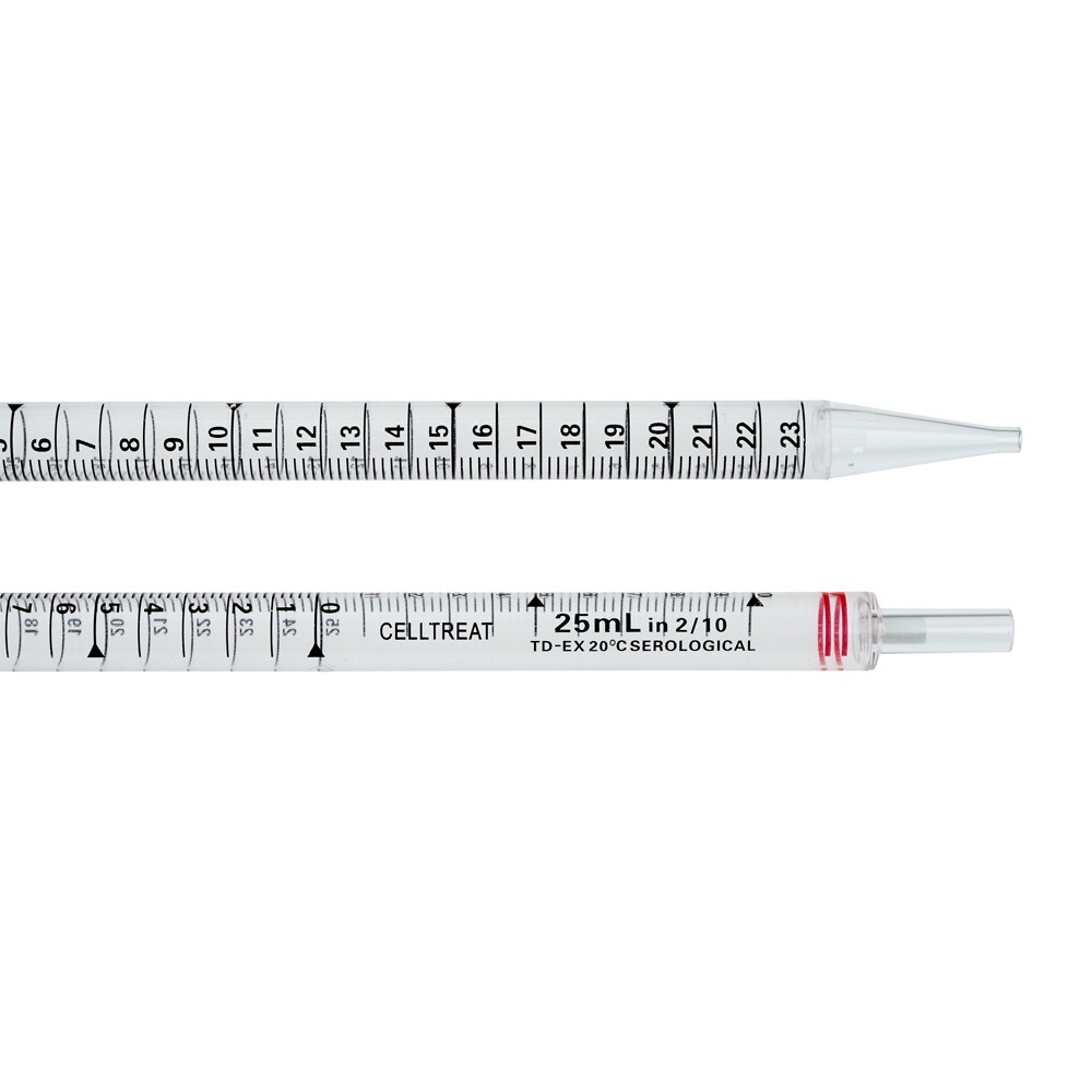 CELLTREAT Sterile Pipette – 200 Count 25ml #6-000-025E