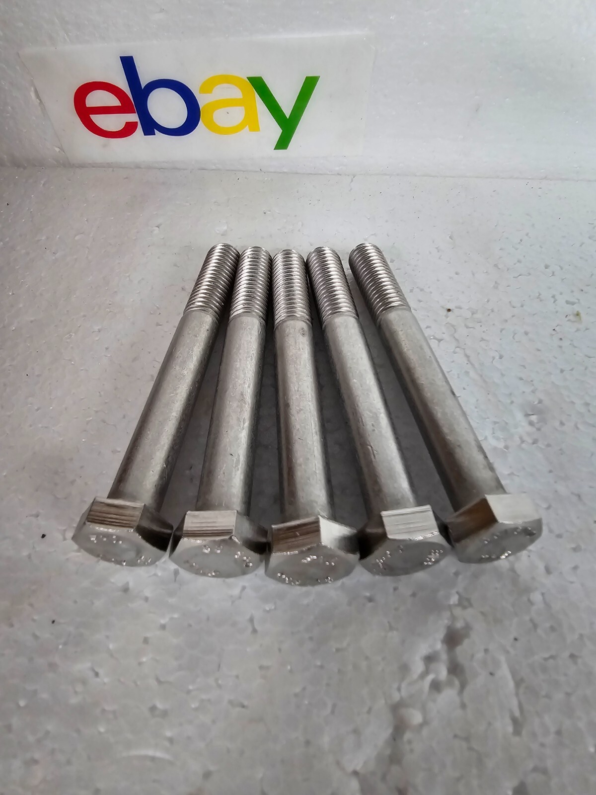 (5) 316 STAINLESS 1/2-13 X4 Hex Bolts Cap Screw Partially Threaded «BEST PRICE»