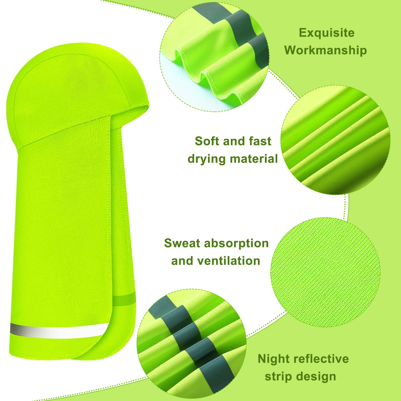 Coume 6 Pcs Hard Hat Sun Shade Cooling Skull Cap Neck Shade Sun Protector Sku…