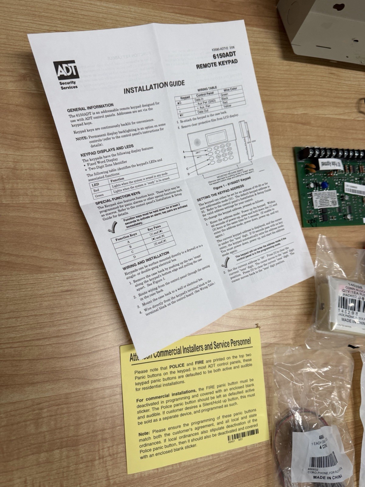 Genuine Honeywell ADT Vista-20P Alarm System Upgrade Kit Bundle (Model 472541C)