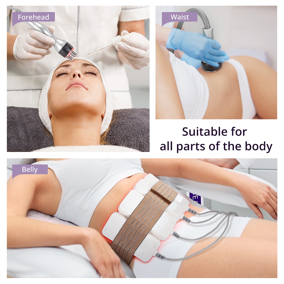6 in 1 Beauty Machine Body Silhouette Enhancing Massager Improve Skin Firmness