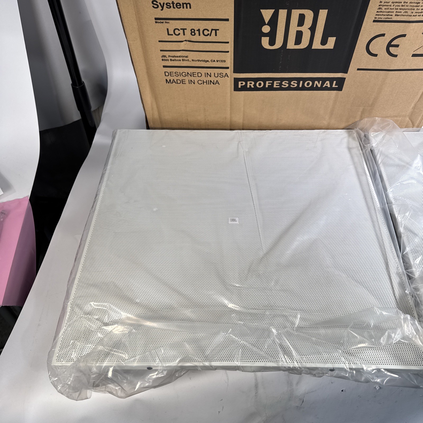 2 JBL LCT 81C/T Commercial Drop Ceiling Tile Speakers For Office/Restaurant/Cafe