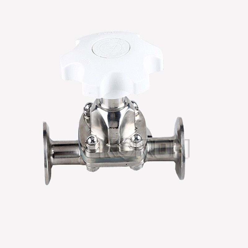 DN50MM 2” Sanitary Tri-Clamp Diaphragm Valve Manual SS316 Quick-load Valve