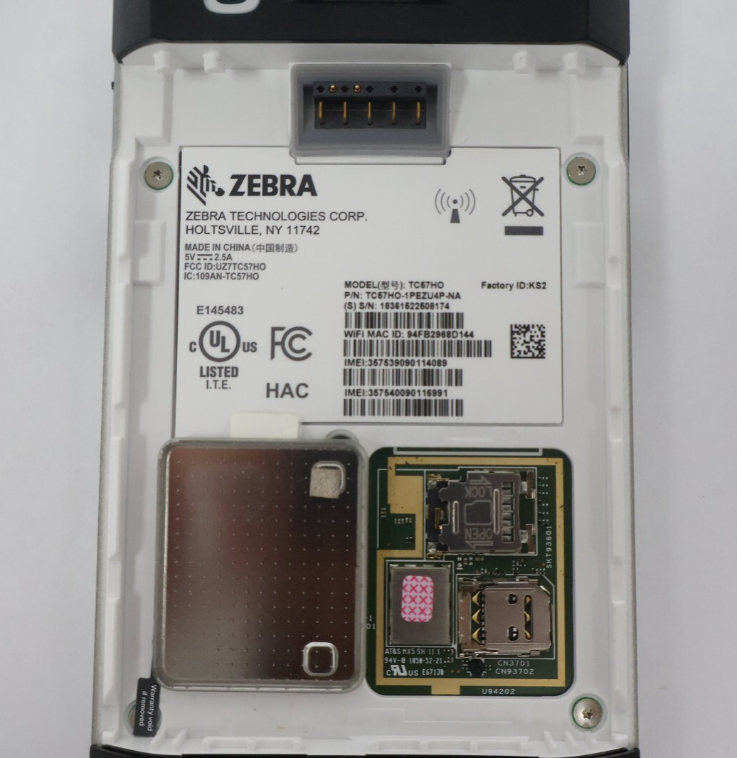 Zebra TC57HO Mobile Computer Android Barcode Scanner TC57HO-1PEZU4P-NA