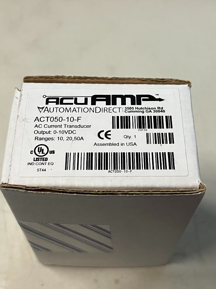 AcuAMP ACT050-10-F AC current transducer 1-phase fixed core New open box