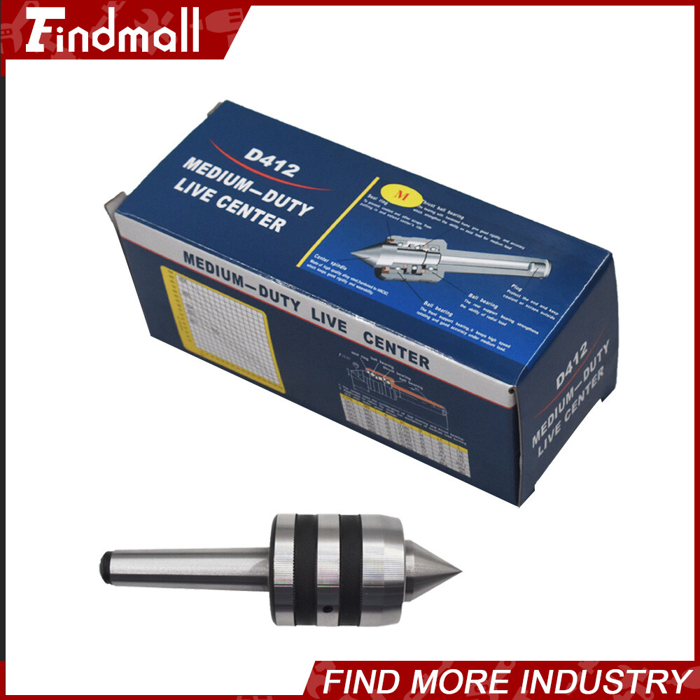 Findmall MT2 Live Center Morse Taper 2MT Triple Bearing Lathe Medium Duty CNC