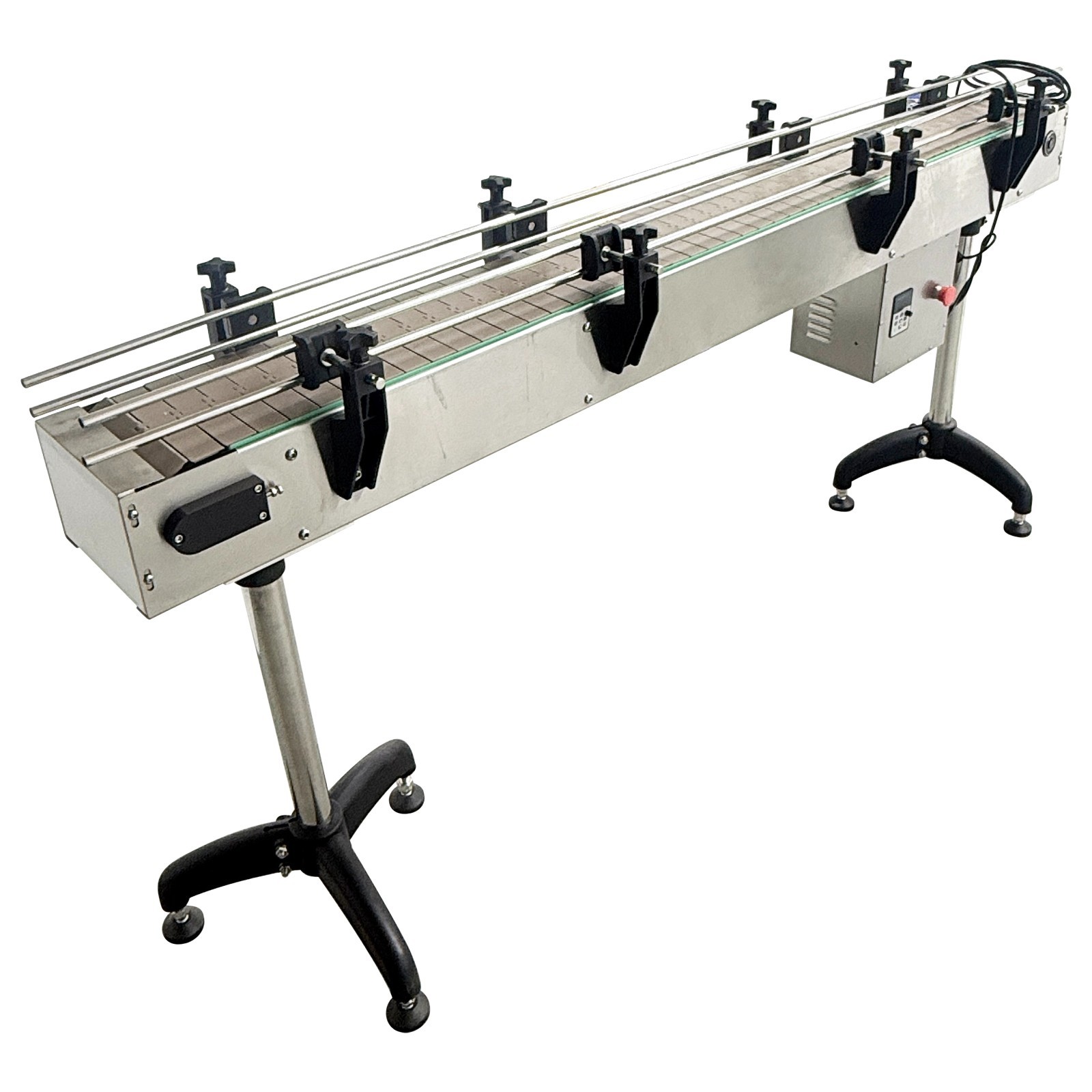 Small Assembly Line Conveyor Belt 77.95in Length 7.75in Width Adjustable Speed