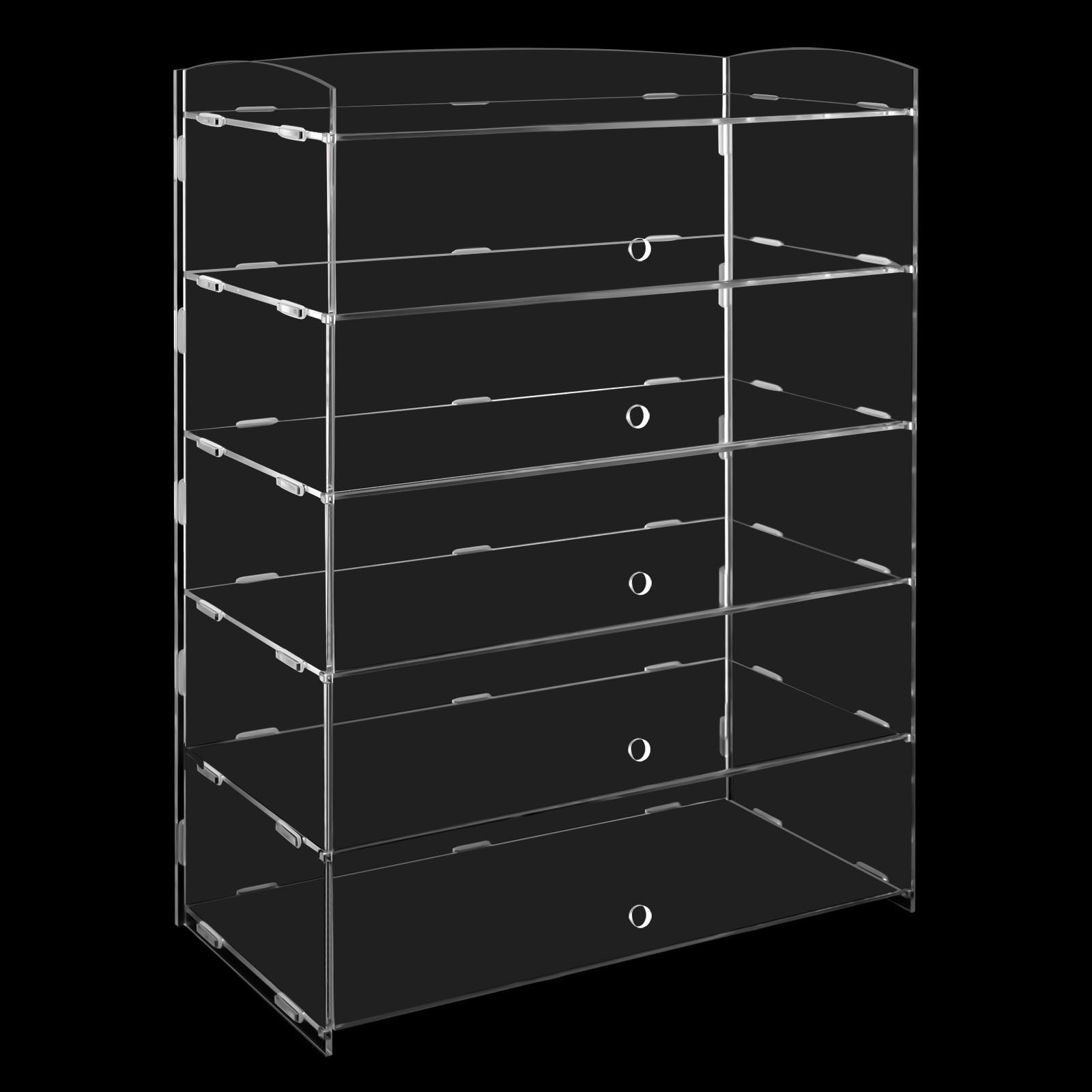 18.7*8.46*24.4in 5-Tier Acrylic Display Case Bakery Pastry Countertop Showcase