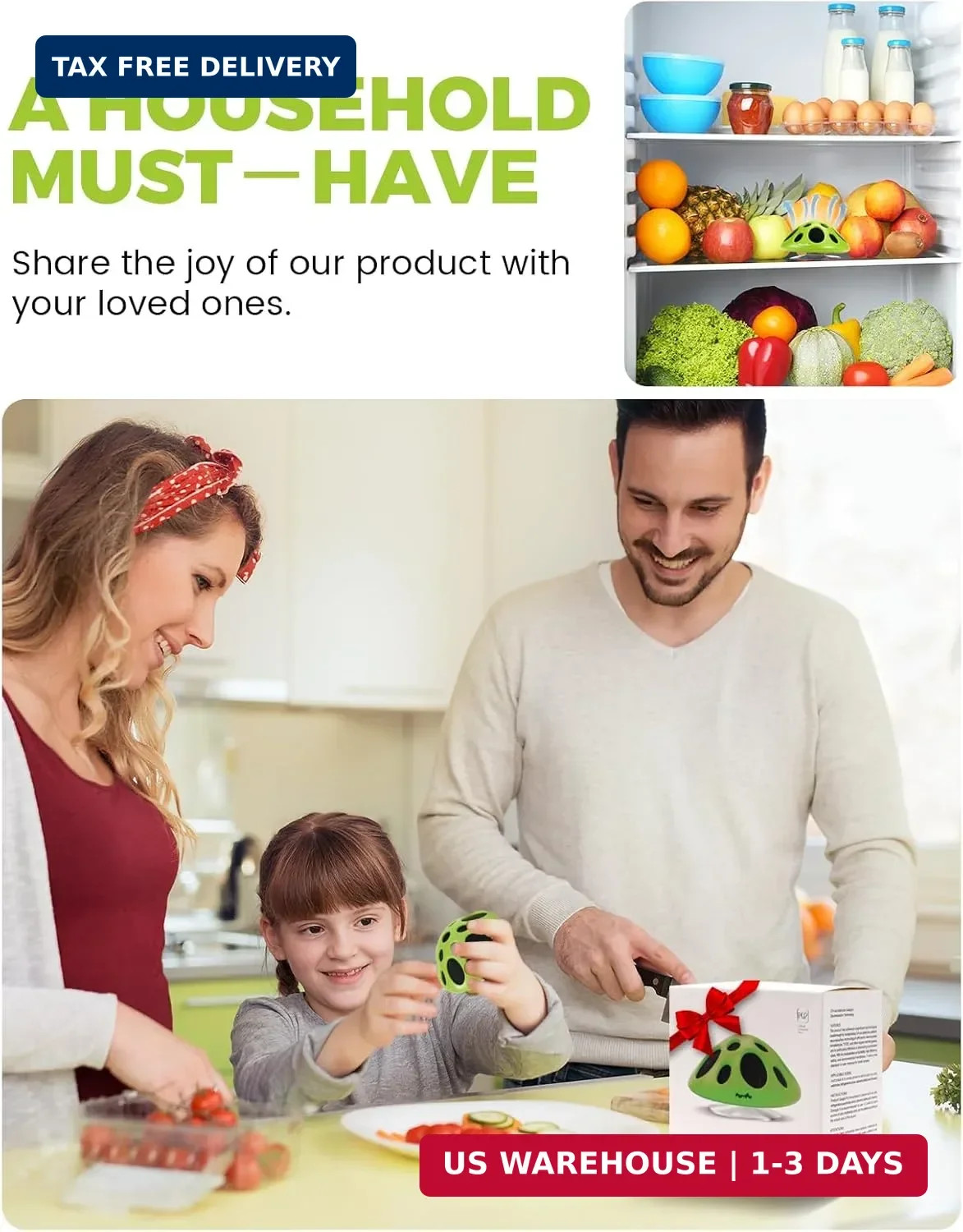 Purriko Fridge Deodorizer,Last up to 10 Years,Refrigerator Odor Eliminator,Fridg