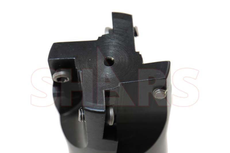 SHARS 1-1/2″ 90° INDEXABLE FACE END MILL R8 ARBOR 4FL APKT CERT Save $158 P[