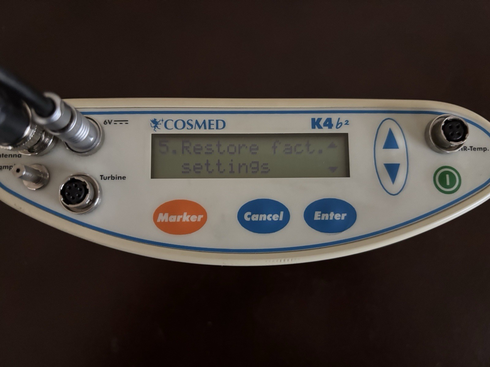 Cosmed K4 B2 Metabolic Analyzer. P/N C09052-02-99 W/RS232 Cable & Power Cable