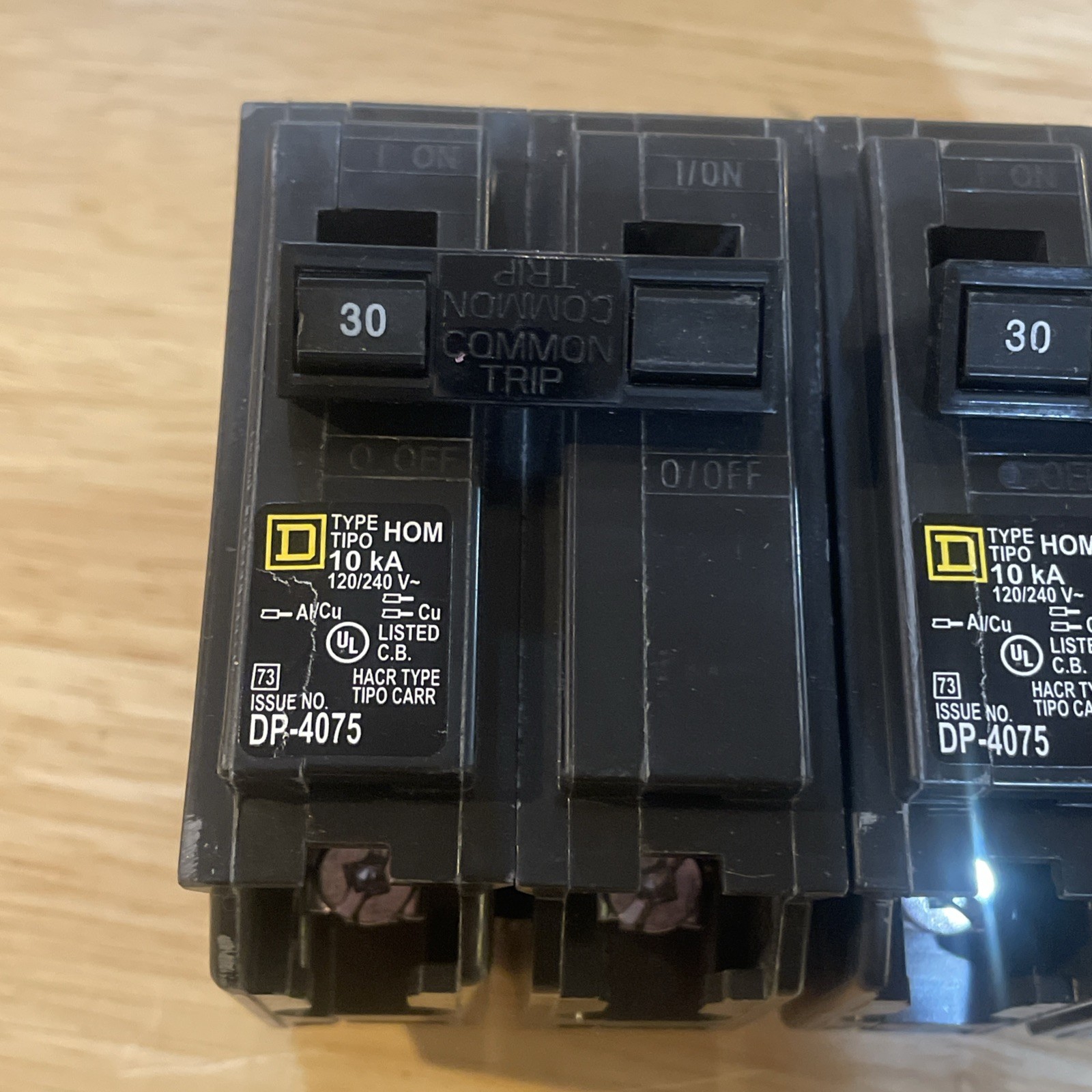 Square D Homeline 30 Amp 2-Pole Circuit Breaker(HOM230CP) (2PK)