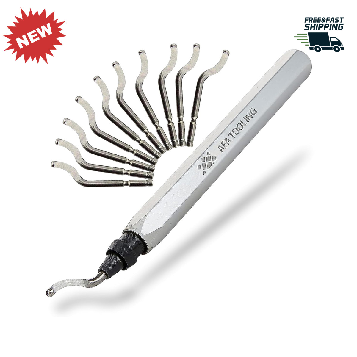 Deburring Tool with 11 M2 HSS Blades for Metal Plastic PVC Copper 3D Printing