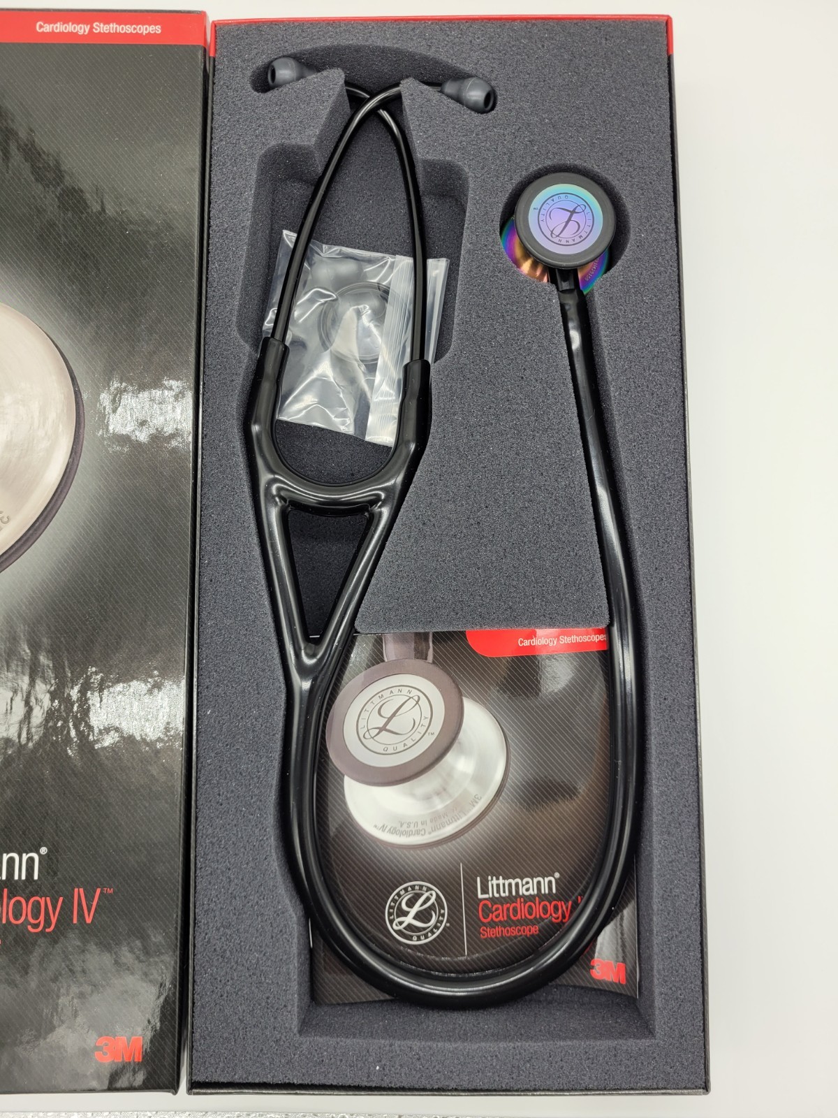 3M™ Littmann® Cardiology IV Stethoscope Black – Rainbow Edition 27 inch, 6165