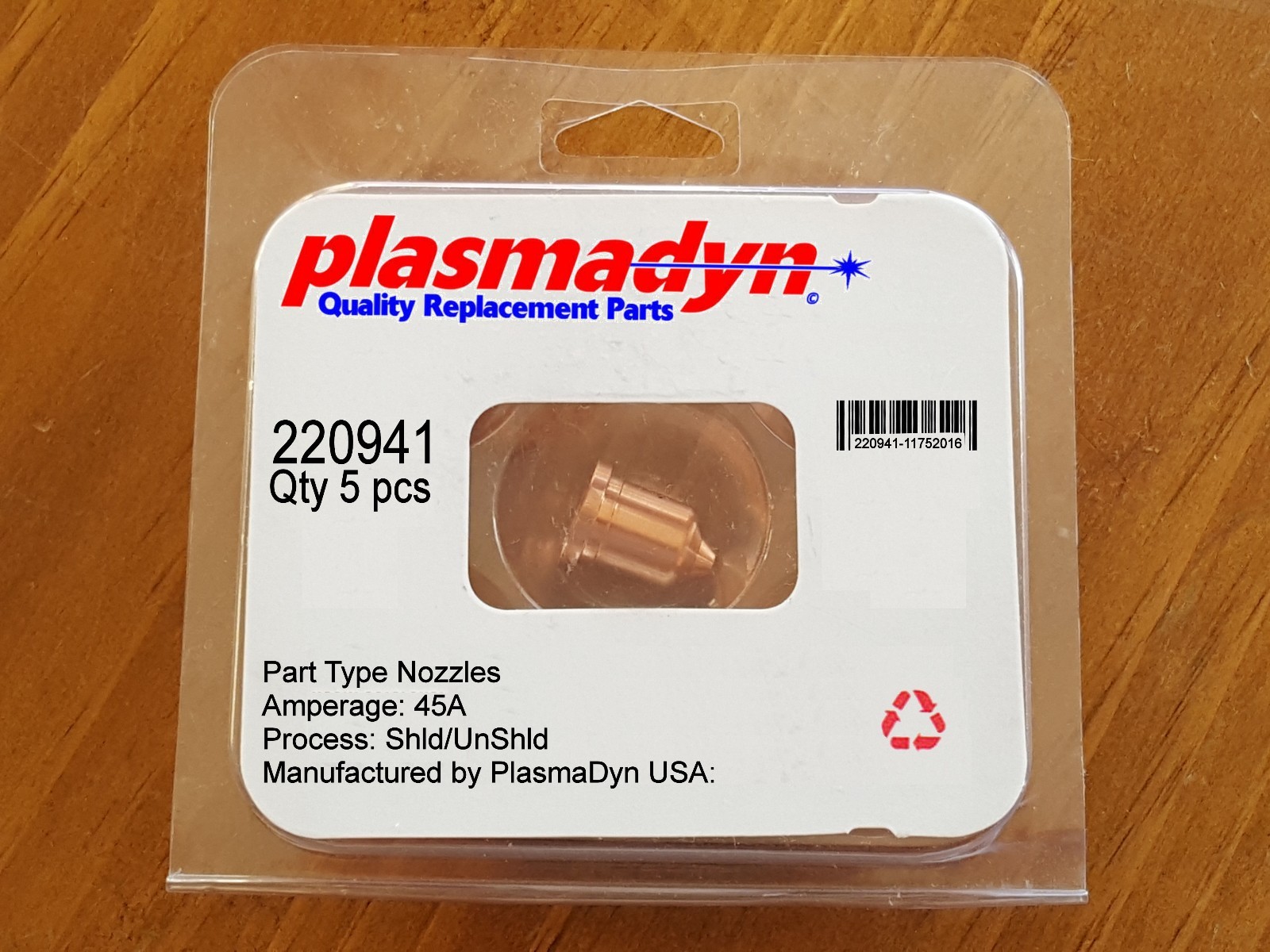 5pc x 220941 – 45A Nozzles – Mfg & Sold by PlasmaDyn – no knockoff *JUNK* here