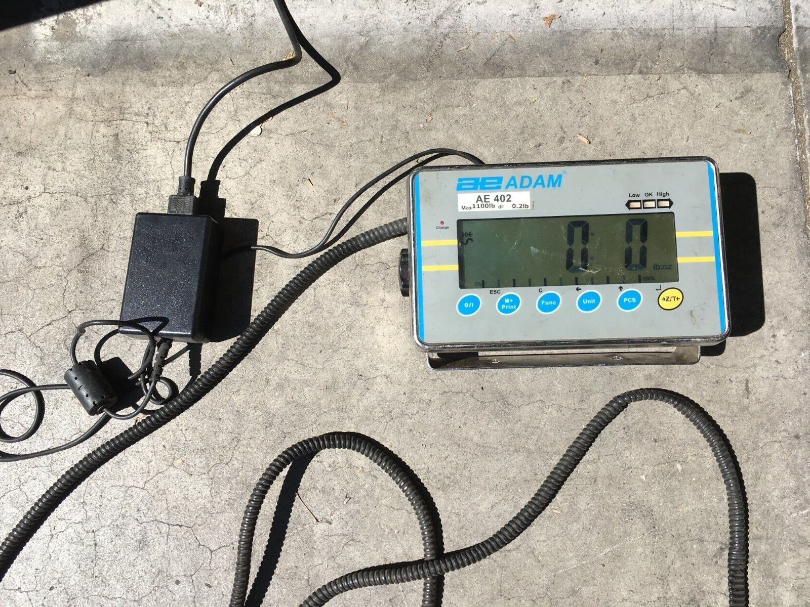 Adam Equipment PTM 500 Floor Scale Digital 1100 Lb. Capacity AE402