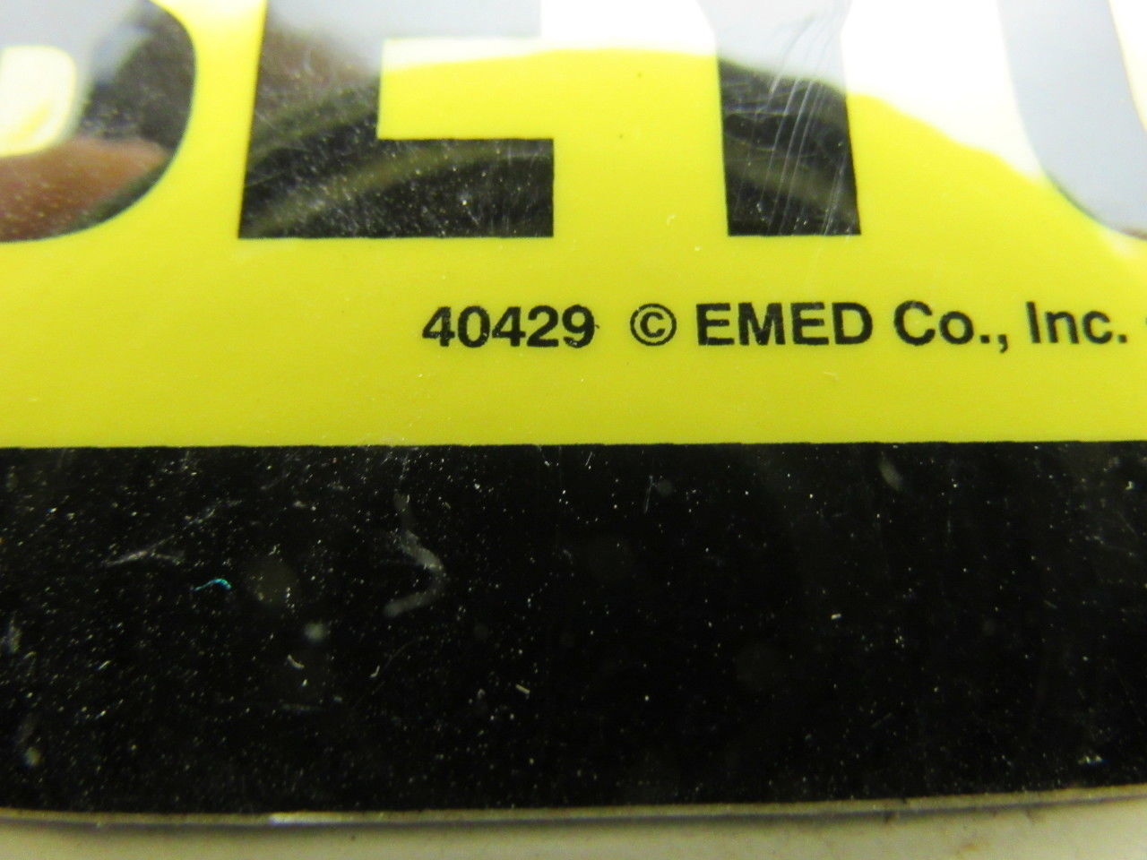 Emed Co. 40429 Caution Eye Protection Required Beyond Point 10″ x 14″ OSHA Sign