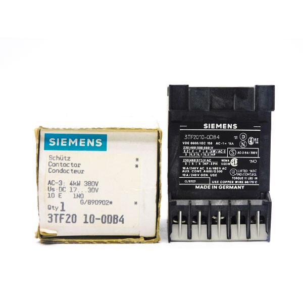 SIEMENS 3TF2010-0DB4 17-30VDC 16A NSMP