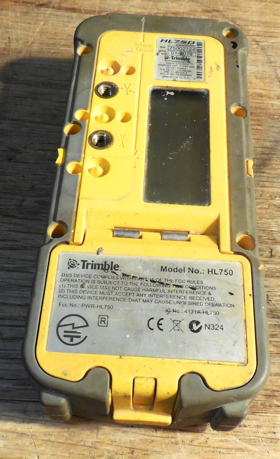 Trimble HL750U Spectra Precision Radio Laser Receiver – pwrs up, looks complete