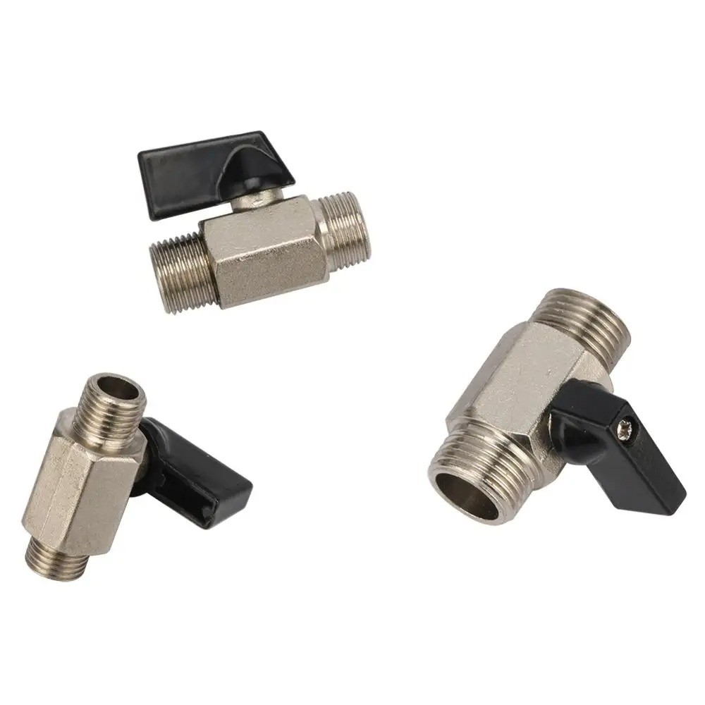 Mini 3/8″ Male 3/8 Inch Female NPT Brass Ball Shut Off Valve Water Air Fluid WOG