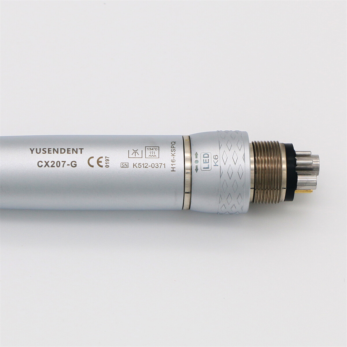 COXO Dental Handpiece Fiber Optic High Speed Turbine LED 6 Pin Coupling Fit KAVO