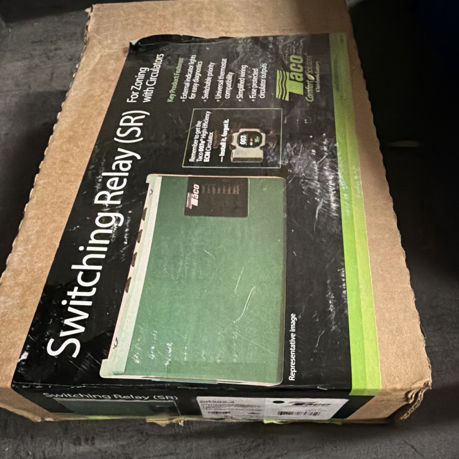 Taco SR502-4 2-Zone Switching Relay w/ Priority, 120 VAC, 15A Max Total Load