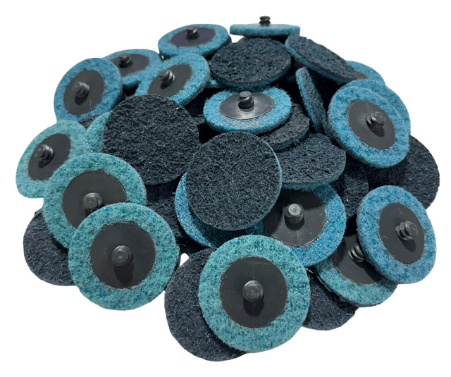 2″ Roloc Surface Conditioning Discs, Very Fine, Roll Lock Type R Discs 50 Pack