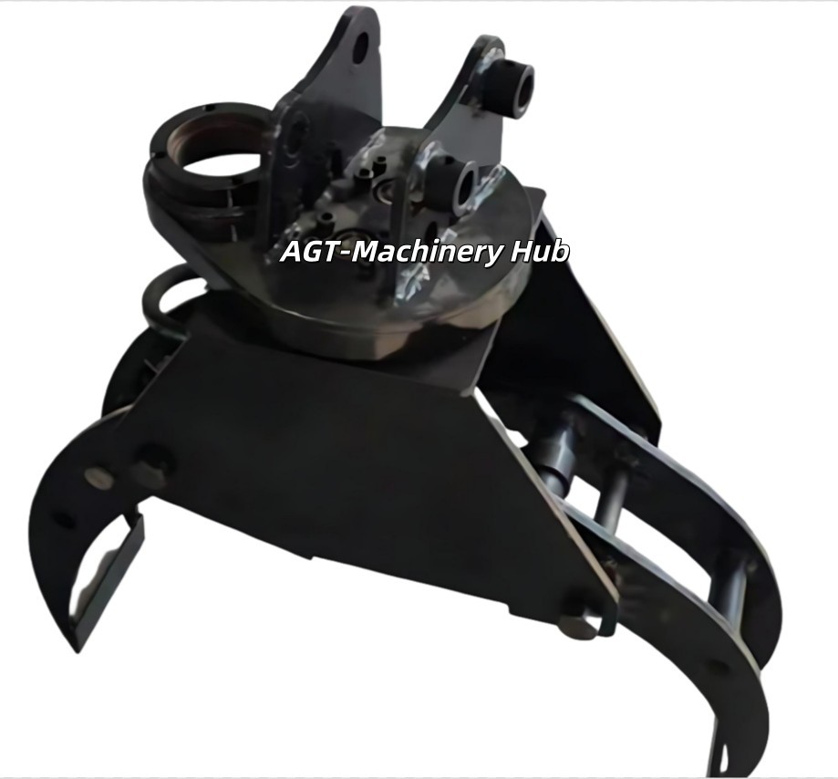 AGT 12EX-XZZMQ Hydraulic Rotation Log Grapple for Mini Excavator with Motor