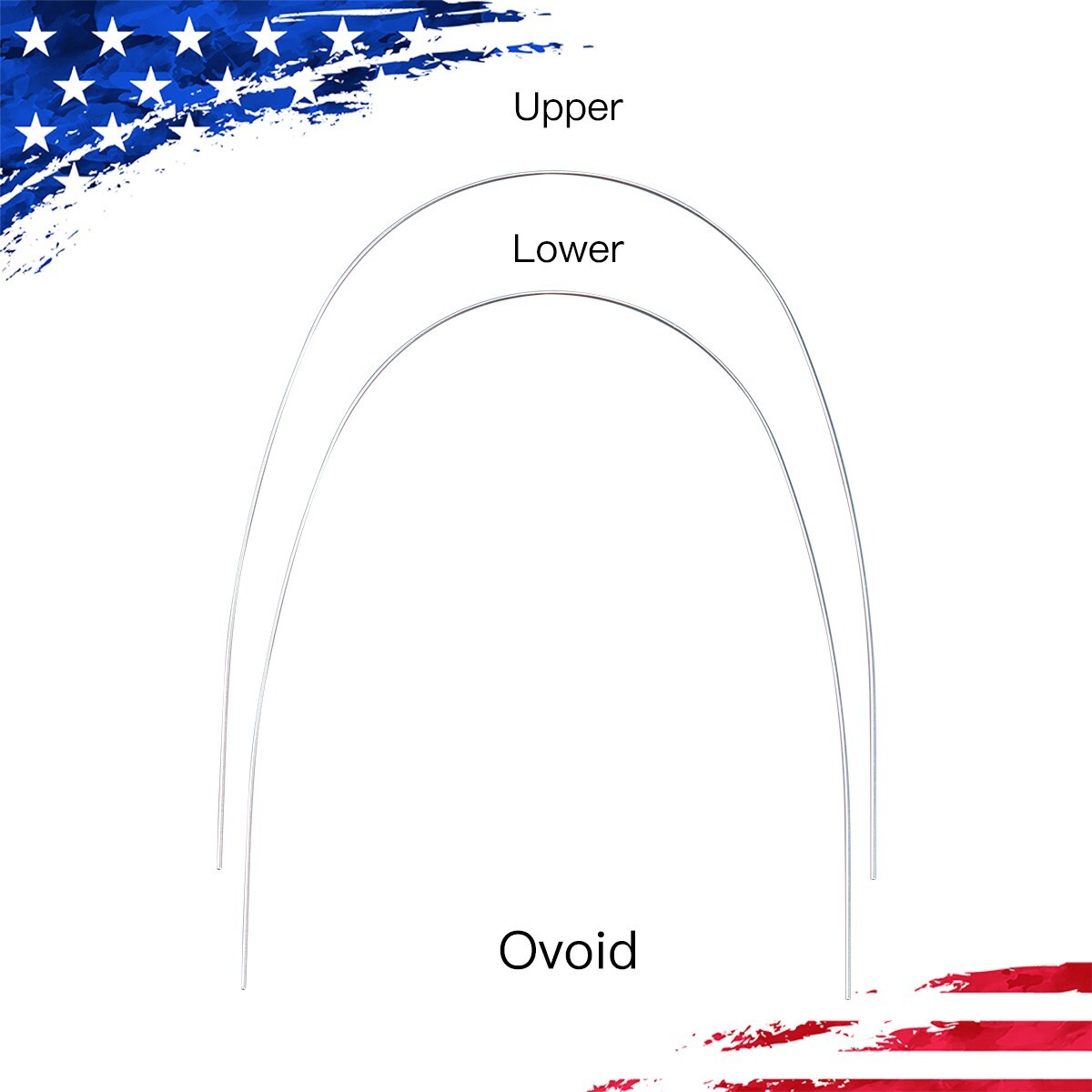 AZDENT Dental Orthodontic Super Elastic Arch Wires Round Niti/Stainless Steel