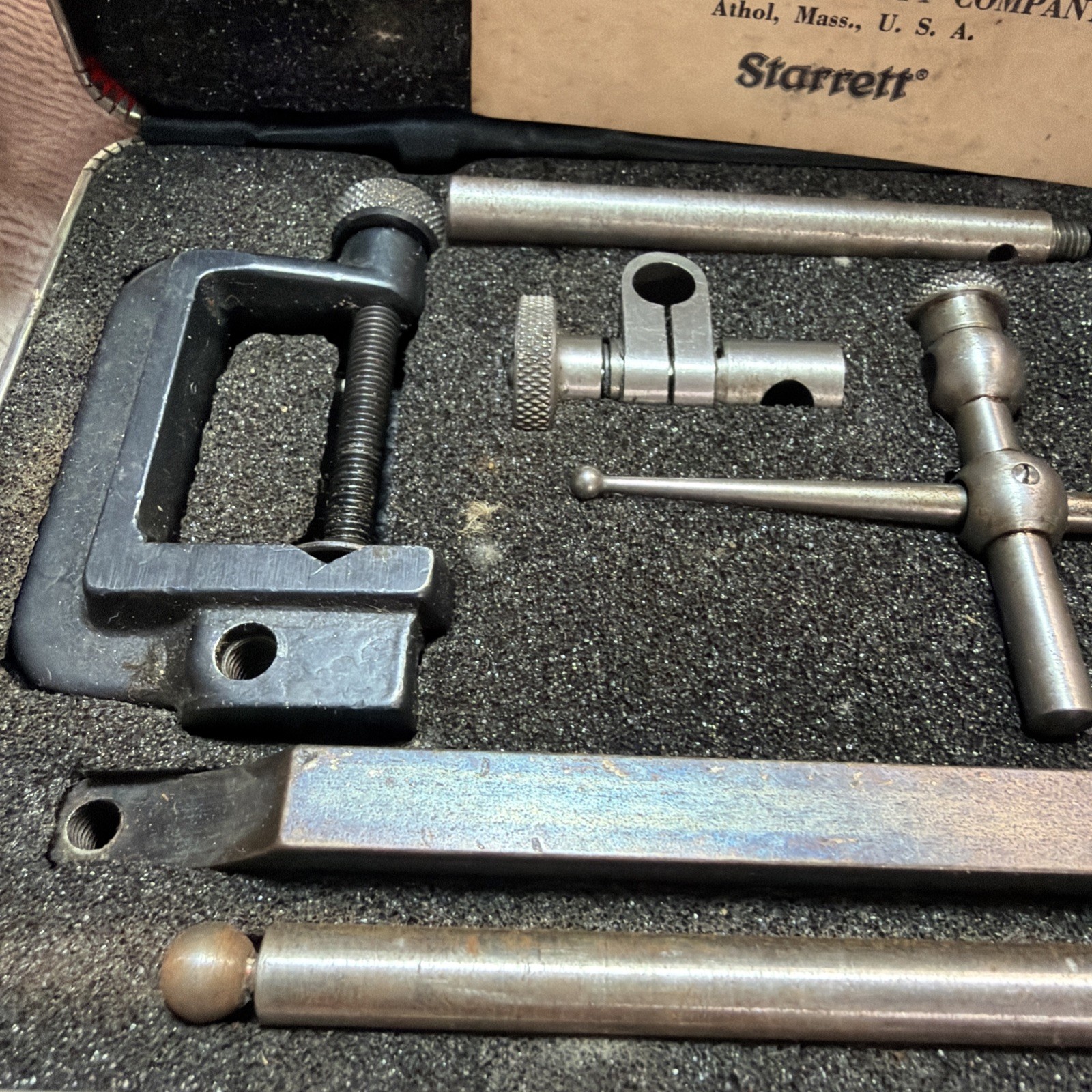 Starrett 196A Dial Indicator With Case & Original Box