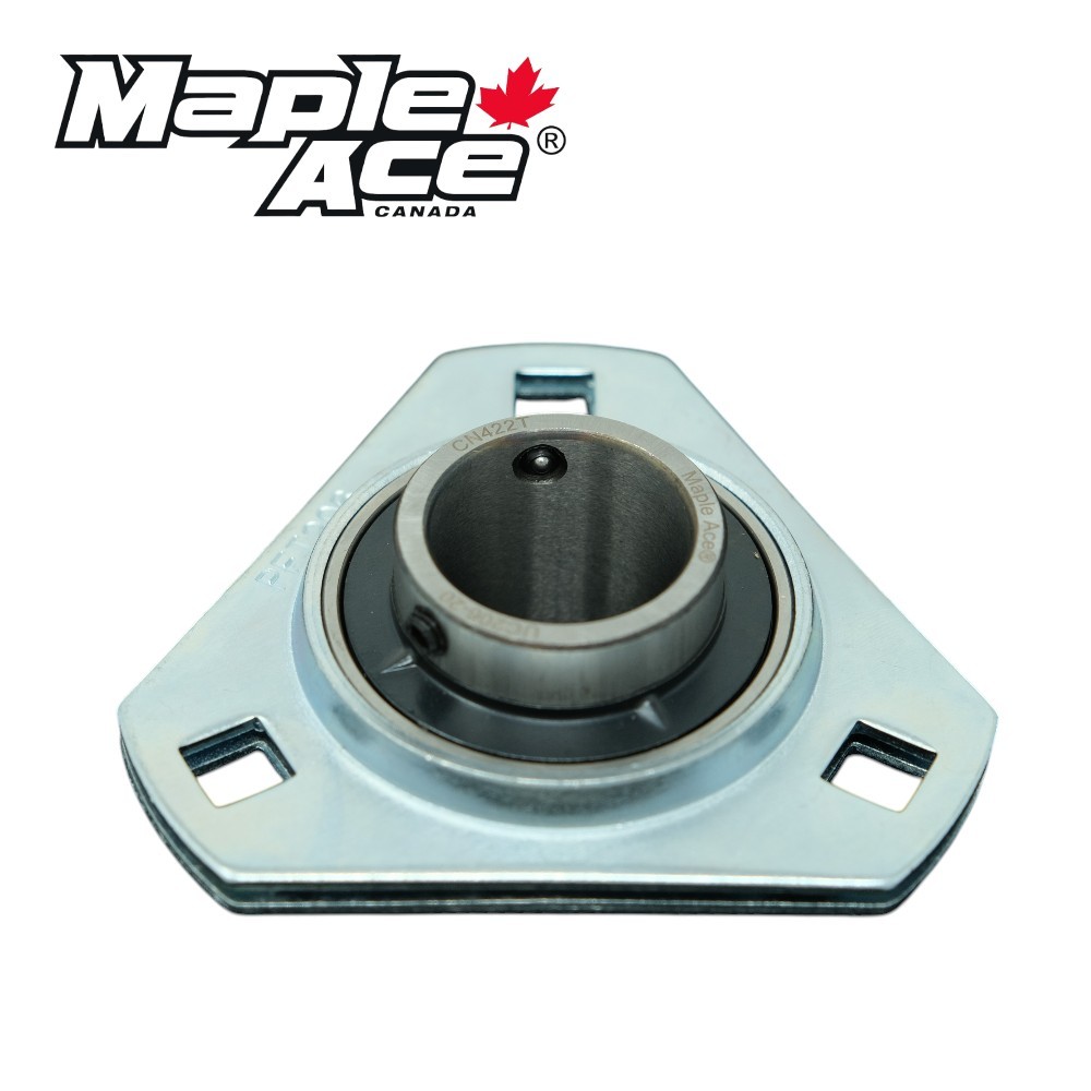 UCPFT205-16 Pressed Steel Housing Triangle Flanged 3-Bolt with Insert Bearing 1″