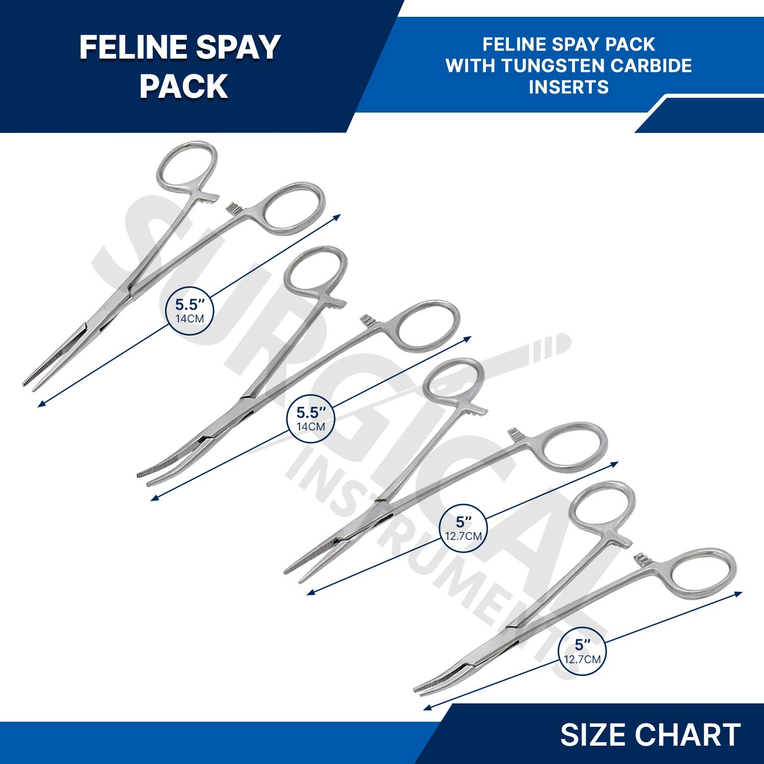 24 Pcs Feline Spay Pack Set Kit Economy Stainless Steel Surgical Veterinary Inst