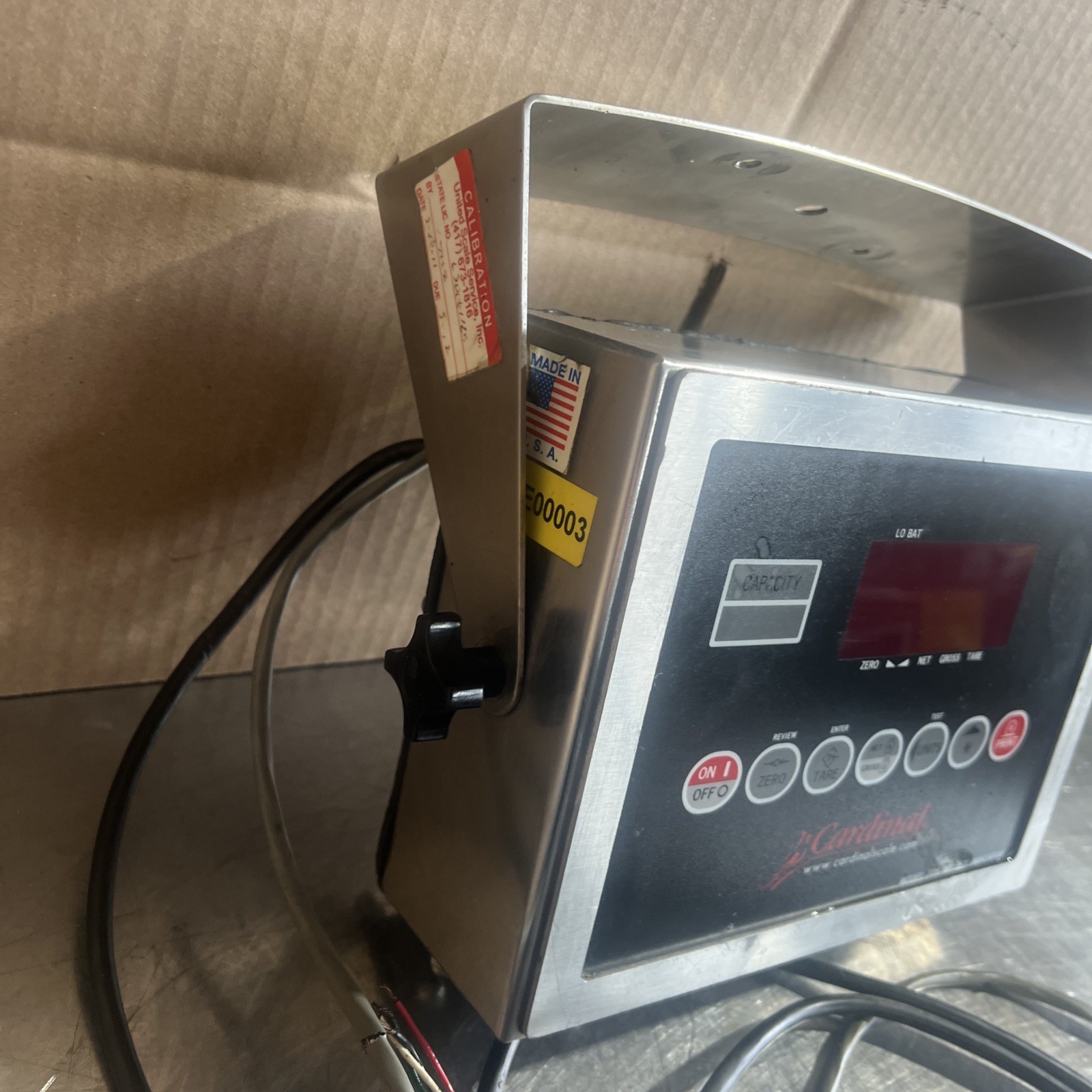 CARDINAL DETECTO Model 205 WEIGHT INDICATOR Used Surplus