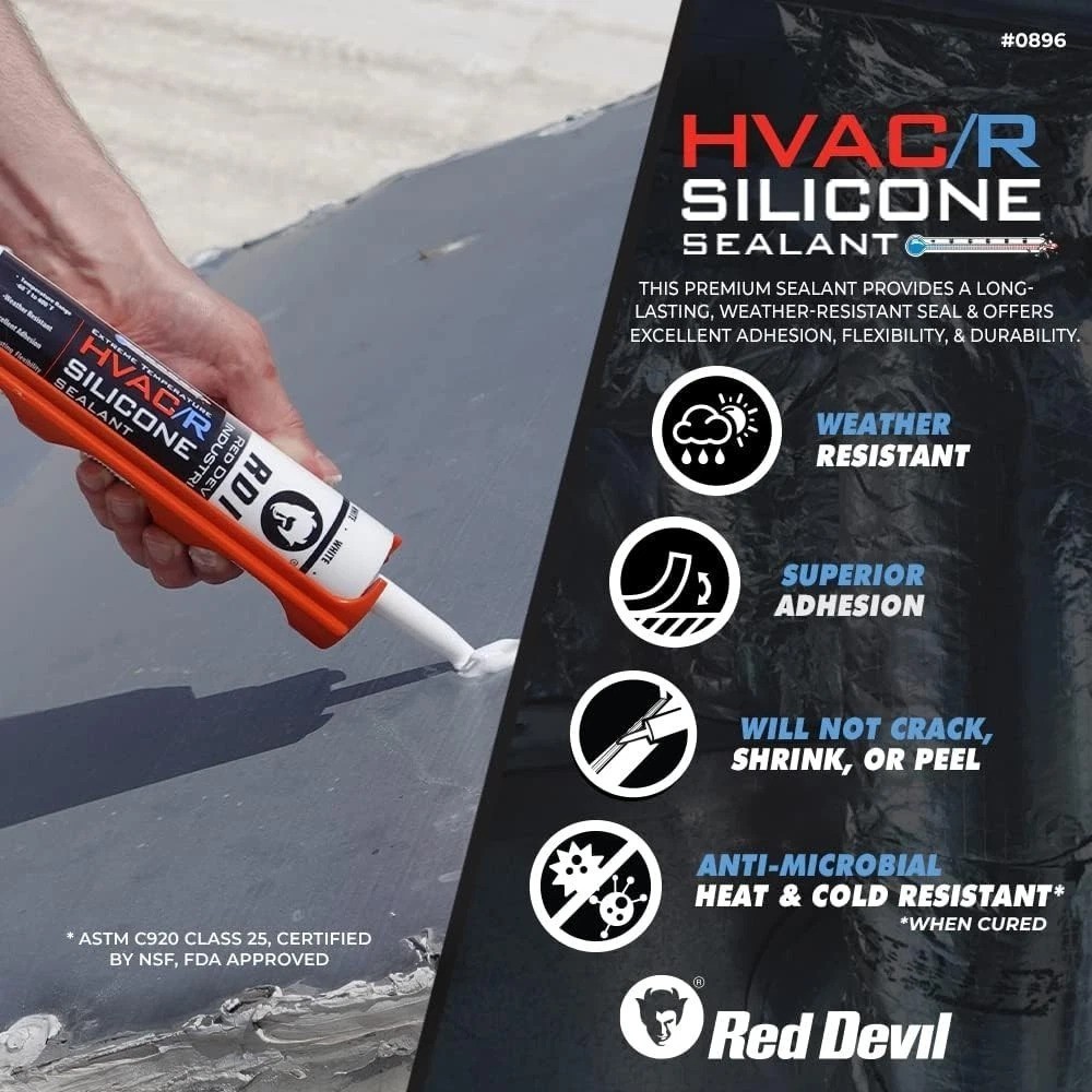 280 ml Clear Silicone Sealant – Ideal for Extreme HVAC/R Applications