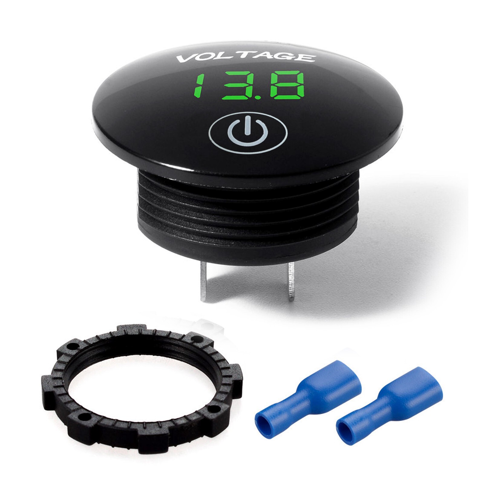 12V-24V Car Marine Motorcycle LED Digital Voltmeter Voltage Meter Battery Gauge